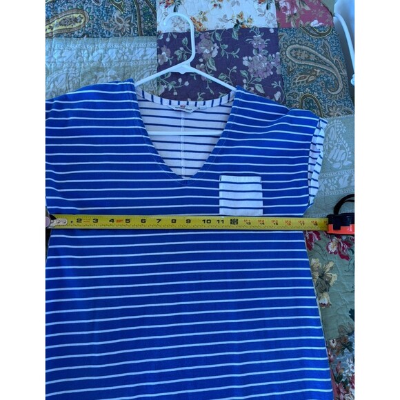 Vineyard vines periwinkle stripe cotton dress XS runs big - Picture 4 of 5